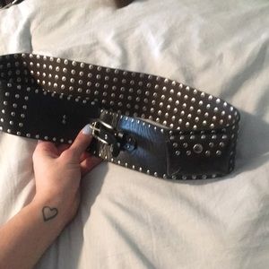 Calvin Klein black/stud belt